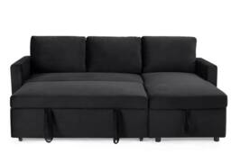 DS Living The Tranquilo 3 Seater Sofa Bed in Black - thumbnail 7