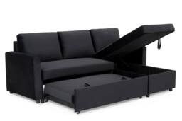 DS Living The Tranquilo 3 Seater Sofa Bed in Black - thumbnail 6