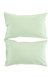 CHRISTY Pure Cotton Percale Standard Pillowcase Pair in Green - thumbnail 3