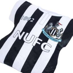 Newcastle United FC Retro Cushion in Jet Black - thumbnail 2