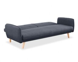 Home Detail Belmont fabric Sofa Bed With Button Detail & Wooden Legs in Dark Grey - thumbnail 4