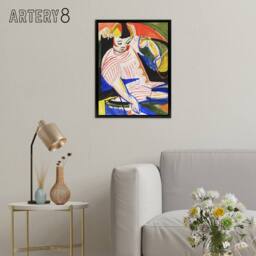 "Artery8 Child Colourful Painting Henry Lyman Sayen Framed Canvas Wall Art - Size: W18"" x H24""" - thumbnail 3