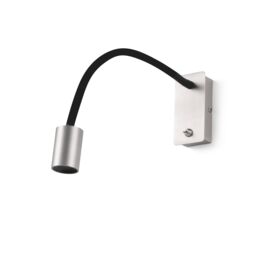 Netlighting Leser LED Indoor Wall Light Reading Lamp Satin Nickel in Grey - thumbnail 1