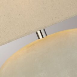 Lighting Collection Grey Ceramic Table Lamp - thumbnail 4