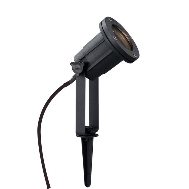 Nordlux Modern Outdoor Spot Light Black Aluminium Solar GU10 Sensor Adjustable Head - Mains Powered, IP54 - image 1