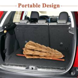Gymax 180CM Thatched Tiki Beach Umbrella Tilt Hawaiian Patio Portable Parasol in Khaki - thumbnail 5