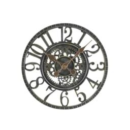 "Marco Paul 12"" Mechanical Wall Clock in Dark Green" - thumbnail 2
