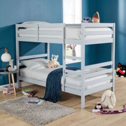 Home Source Hendon Single Painted Bunk Bed Convertible To Two Single Beds in Grey - thumbnail 2