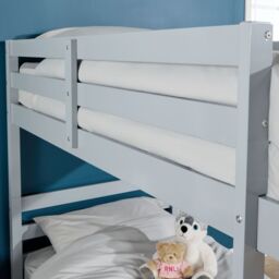 Home Source Hendon Single Painted Bunk Bed Convertible To Two Single Beds in Grey - thumbnail 7