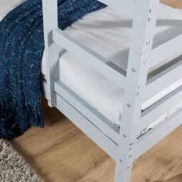 Home Source Hendon Single Painted Bunk Bed Convertible To Two Single Beds in Grey - thumbnail 8