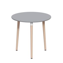 Home Discount Vida Designs Batley 3 Seater Round Dining Table MDF Solid Beech Wood Dining Kitchen Furniture in Grey - thumbnail 8