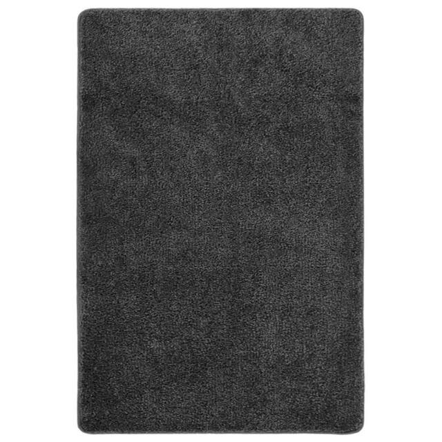 Berkfield Home Shaggy Rug Dark Grey 140x200 cm Anti Slip - Size: 100 cm diameter - image 1