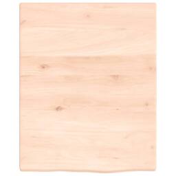 Berkfield Home Wall Shelf 40x50x2 cm Untreated Solid Wood Oak in Brown - Size: 40 x 50 x 2 cm - thumbnail 3