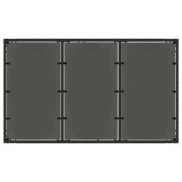 Berkfield Home Garden Table with Glass Top Black 150x90x75 cm Poly Rattan - Size: 150 x 90 x 75 cm - thumbnail 7