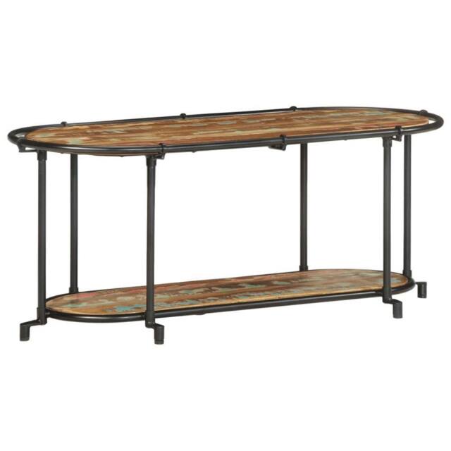 Berkfield Home TV Cabinet 100x42x40 cm Solid Wood Reclaimed in Brown - Size: 100 x 42 x 40 cm - image 1