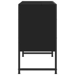Berkfield Home Bathroom Sink Cabinet Black 80x33x60 cm Engineered Wood - Size: 80 x 33 x 60 cm - thumbnail 7