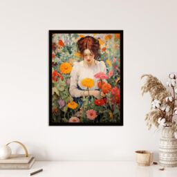 Wee Blue Coo Wall Art Print Wildflower Wander Autumnal Floral Multi Living Room Framed - Size: A4 - thumbnail 4