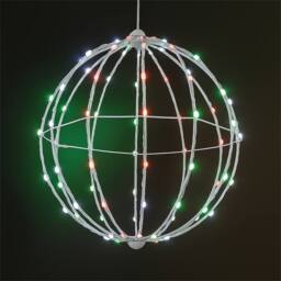 Xmas Haus RGB Mini Seed LED Multifunction White Foldable Ball Light in Black - thumbnail 3