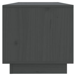 Berkfield Home TV Cabinet Grey 90x35x35 cm Solid Wood Pine - Size: 90 x 35 x 35 cm - thumbnail 4