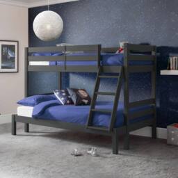 Cheshire Cobalt Triple Sleeper Bunk Anthracite - Small Double (120cm) in Charcoal - thumbnail 3