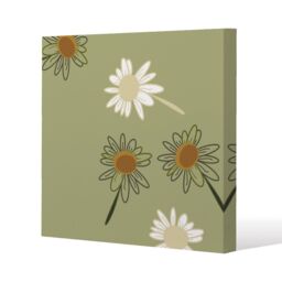 Benjamin Tate Design Patterns & shapes in the style of scrapbooking (Canvas Print) / 127 x 127 x 4cm in Natural - Size: 127 x 127 x 4 cm - thumbnail 1