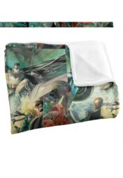 Batman Alex Ross Panels Officially Licensed Silky Touch Super Soft Throw Blanket 152x127 cm in White - thumbnail 3