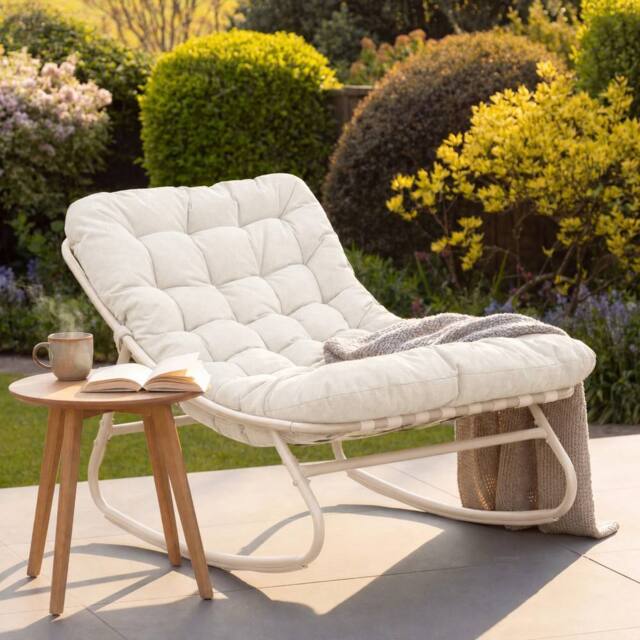 Artemis Home Softrock Outdoor Rocking Chair in Stone - image 1