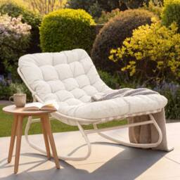 Artemis Home Softrock Outdoor Rocking Chair in Stone - thumbnail 1