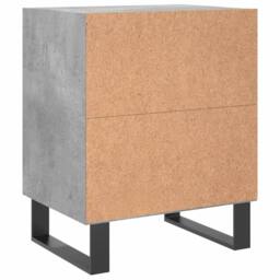 Berkfield Home Bedside Cabinets 2 pcs Concrete Grey 40x30x50 cm Engineered Wood - Size: 40 x 30 x 50 cm - thumbnail 7