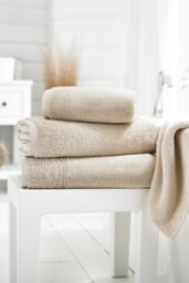 Deyongs Hotel Spa Palazzo Deluxe Cotton Towels - 1846 in Stone - thumbnail 1