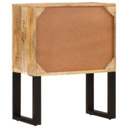 Berkfield Home Sideboard 60x30x76 cm Solid Mango Wood in Brown - Size: 60 x 30 x 76 cm - thumbnail 5