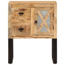 Berkfield Home Sideboard 60x30x76 cm Solid Mango Wood in Brown - Size: 60 x 30 x 76 cm - thumbnail 3