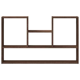Berkfield Home Wall Shelf Brown Oak 99x15x60 cm Engineered Wood - Size: 99 x 15 x 60 cm - thumbnail 4