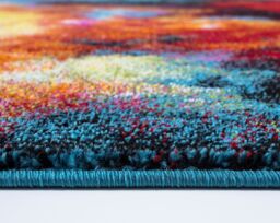 Smart Living Modern Hand Carved Multicolour Soft Thick Area Rug - Splash in Terracotta - Size: 60 cm x 110 cm - thumbnail 3