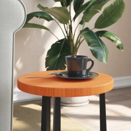Berkfield Home Table Top Round Wax Brown √ò30x2.5 cm Solid Wood Pine - Size: 30x2.5 cm