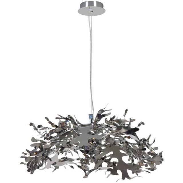 Netlighting Coral Ribbon Pendant Ceiling Light Stainless Steel in Silver