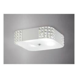 Netlighting Denver Flush Ceiling 4 Light White Crystal - thumbnail 2