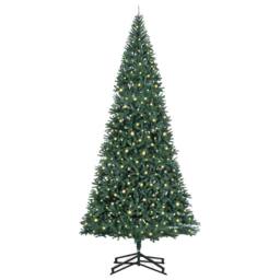 Berkfield Home Artificial Pre-lit Christmas Tree with Stand Green 500 cm PVC - thumbnail 3