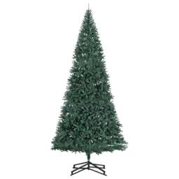 Berkfield Home Artificial Pre-lit Christmas Tree with Stand Green 500 cm PVC - thumbnail 4