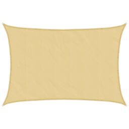 Berkfield Home Sun Shade Sail Sand 4x2.5 m 100% Polyester Oxford in Yellow - thumbnail 2