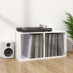 Berkfield Home Vinyl Storage Box High Gloss White 71x34x36 cm Engineered Wood - Size: 71 x 34 x 36 cm - thumbnail 6