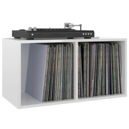 Berkfield Home Vinyl Storage Box High Gloss White 71x34x36 cm Engineered Wood - Size: 71 x 34 x 36 cm - thumbnail 5