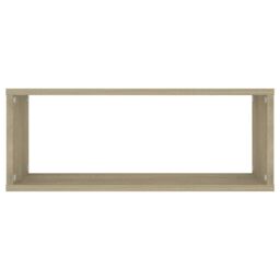 Berkfield Home Wall Cube Shelf 4 pcs Sonoma Oak 60x15x23 cm Engineered Wood in Brown - Size: 60 x 15 x 23 cm - thumbnail 5