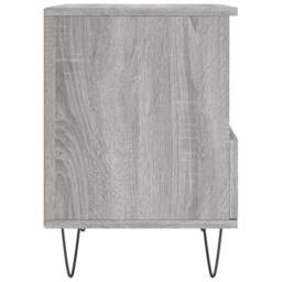 Berkfield Home Modern Bedside Cabinet Grey Sonoma 40x35x50 cm Engineered Wood - Size: 40 x 35 x 50 cm - thumbnail 7