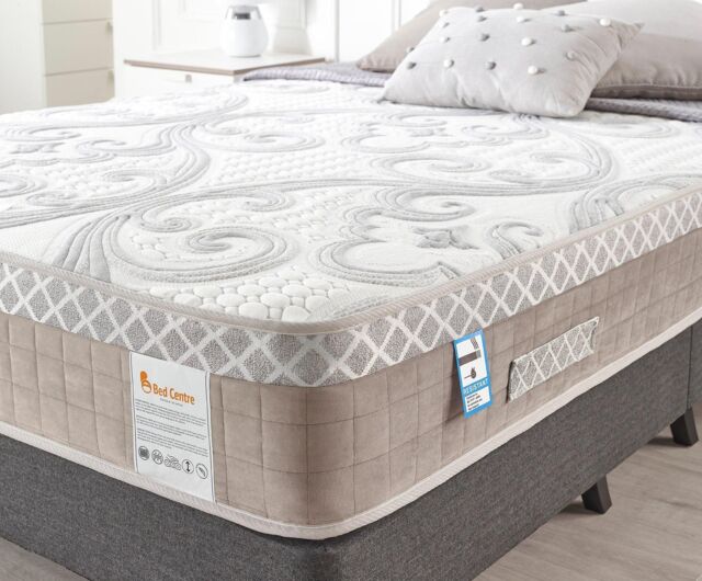 Somnior Hybrid Memory Foam Pocket Spring Mattress Designed For The Ultimate Sleep, Breathable With Back Support in White - Size: Double - image 1