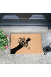 Artsy Mats Champagne Pop Doormat - Regular 60x40cm in Black - Size: 40 cm x 60 cm - thumbnail 2