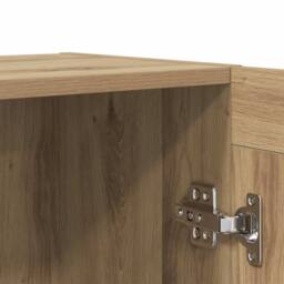Berkfield Home Sideboard Artisan Oak 120x30.5x70 cm Engineered Wood in Brown - thumbnail 8