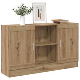 Berkfield Home Sideboard Artisan Oak 120x30.5x70 cm Engineered Wood in Brown - thumbnail 2
