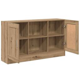 Berkfield Home Sideboard Artisan Oak 120x30.5x70 cm Engineered Wood in Brown - thumbnail 7