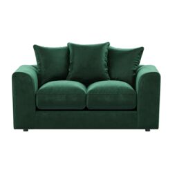 Furnishings For Less UK Brooklyn Plush Velvet Fibre Fabric Sofa Set 3 & 2 Seater sofa in Green - thumbnail 5
